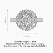 Art Deco Inspired Honey Comb Diamond Ring